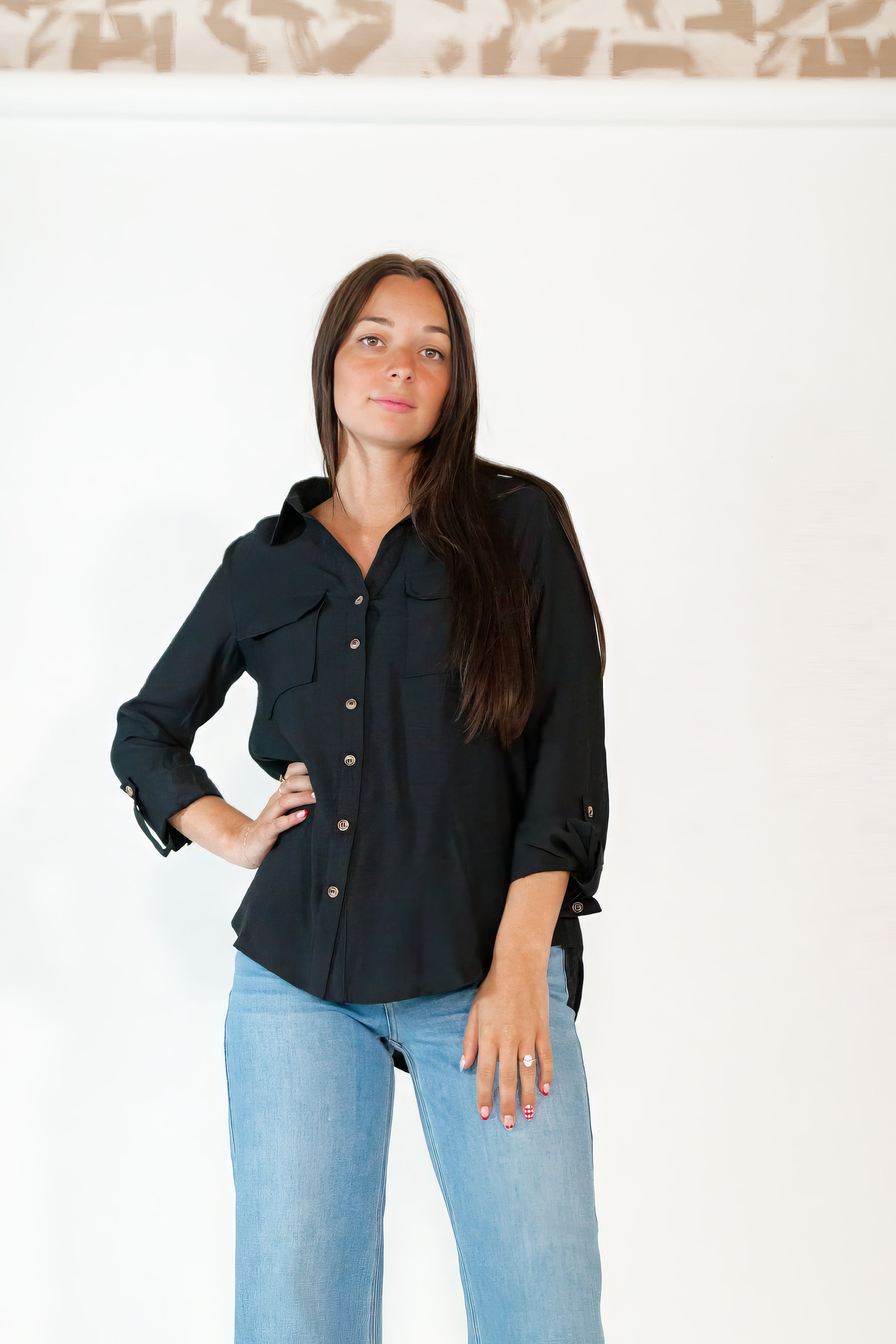 Bolton Button Up Top