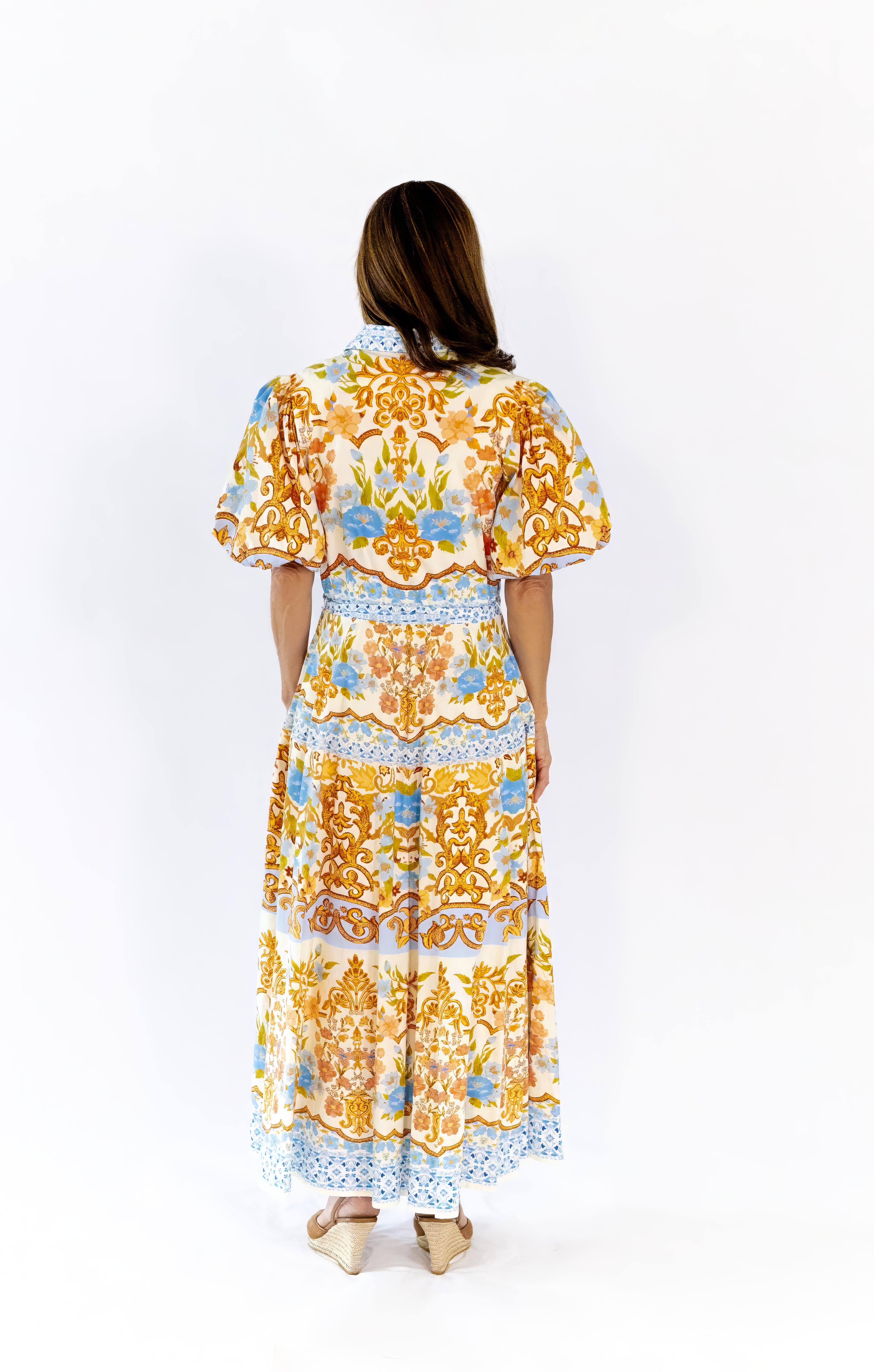 Louie Printed Midi Dress