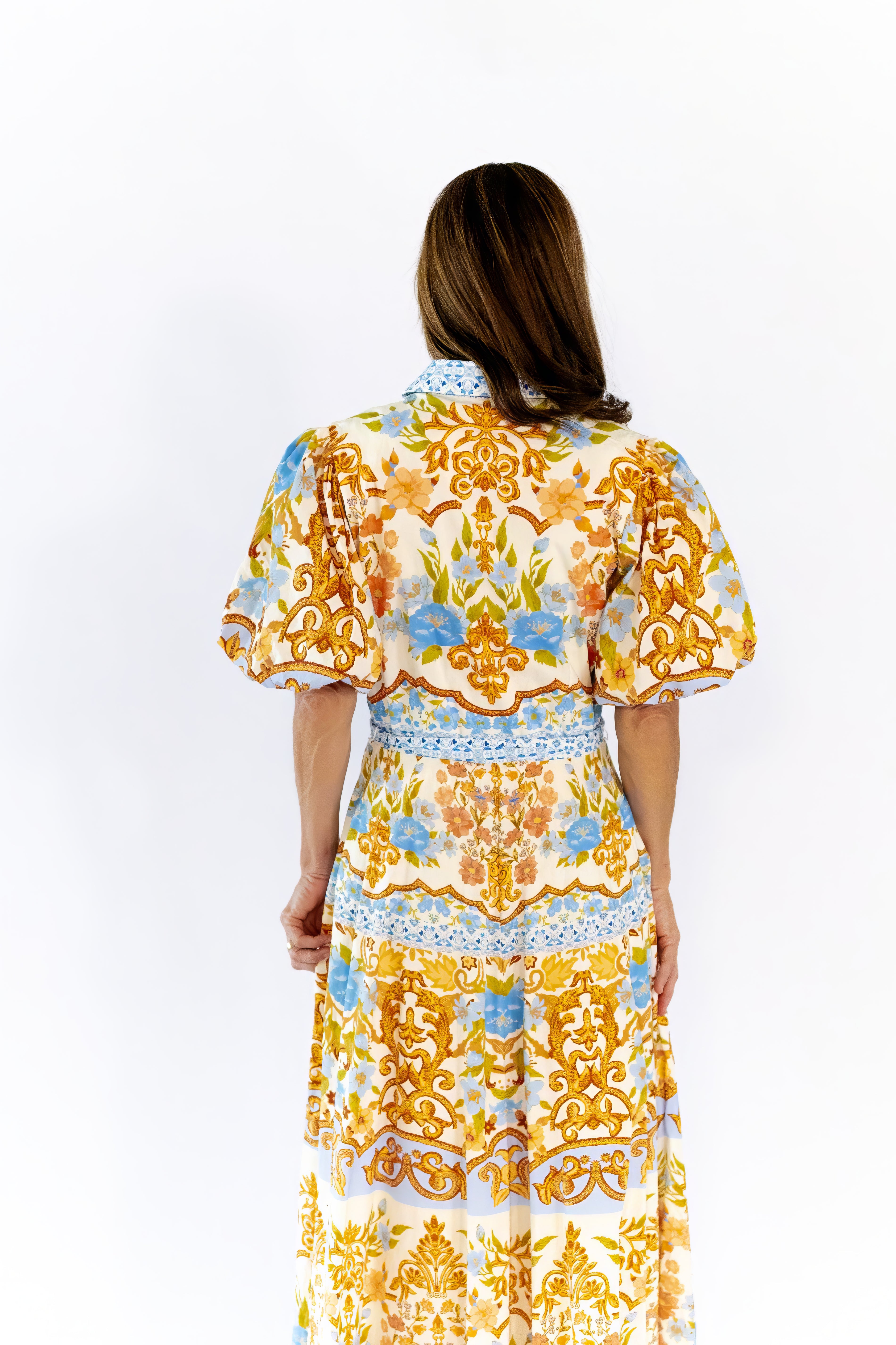 Louie Printed Midi Dress