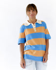 Zevia Striped Polo Top ⭐︎ Restocked