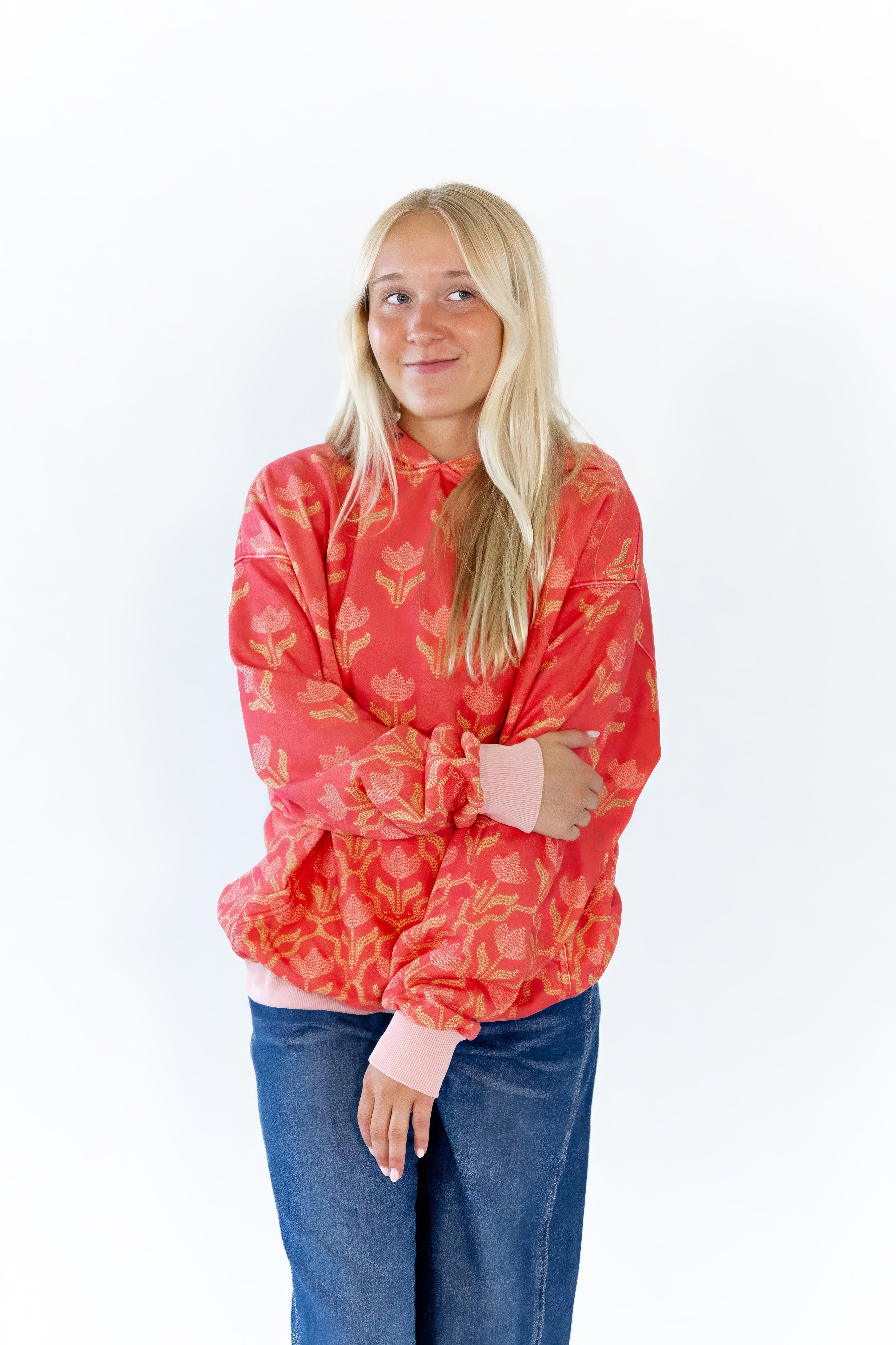 Zinnia Printed Hoodie
