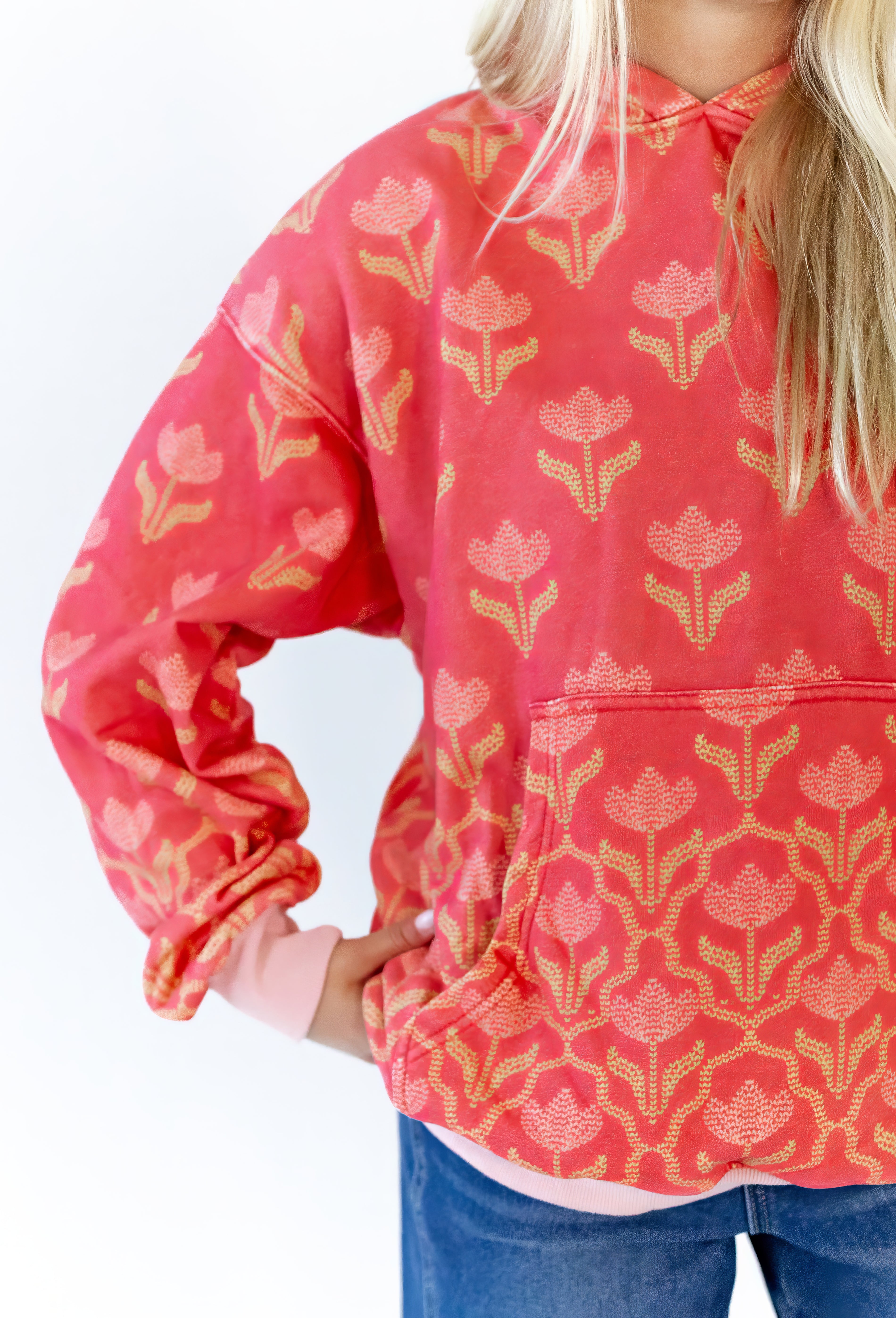 Zinnia Printed Hoodie
