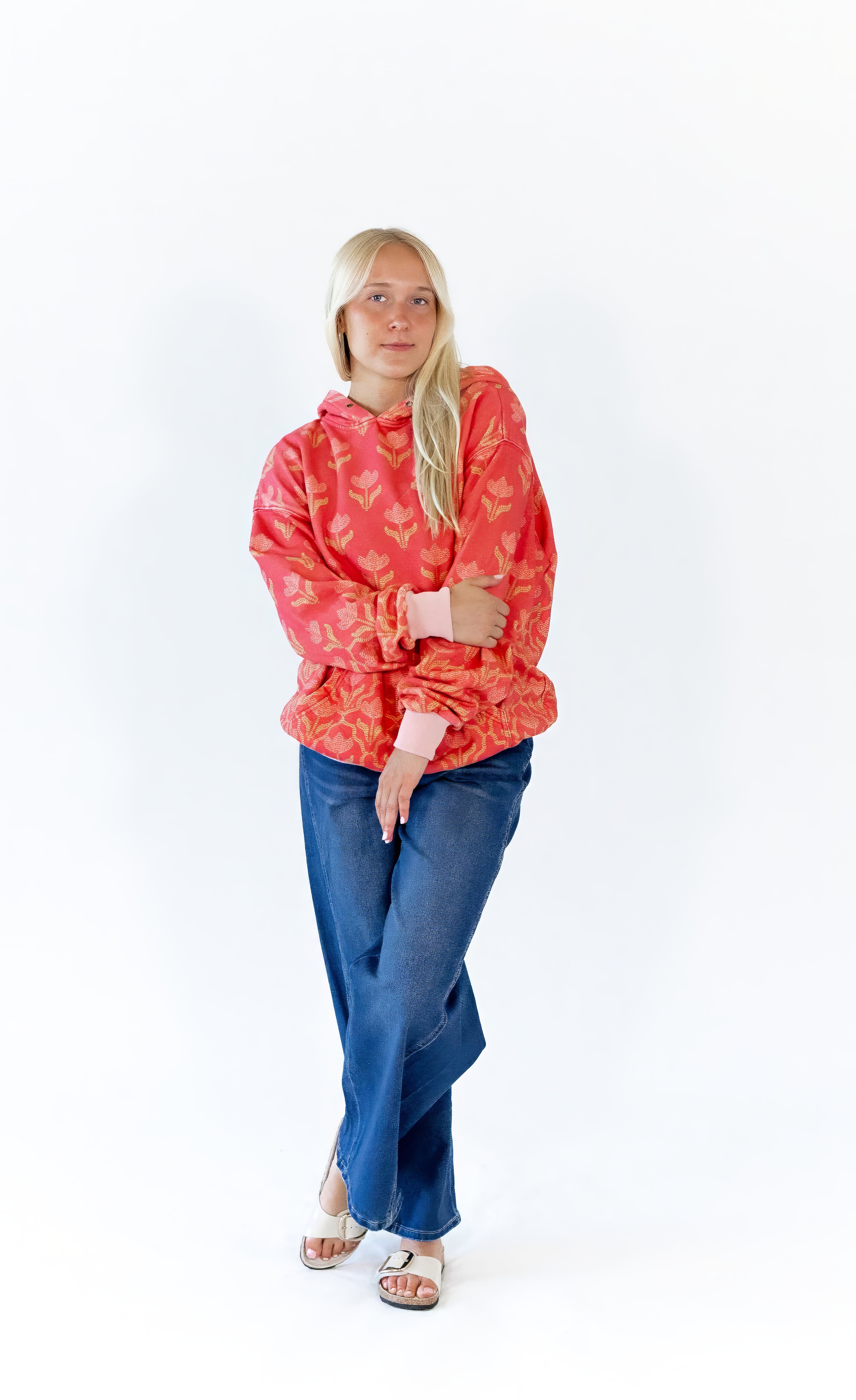 Zinnia Printed Hoodie