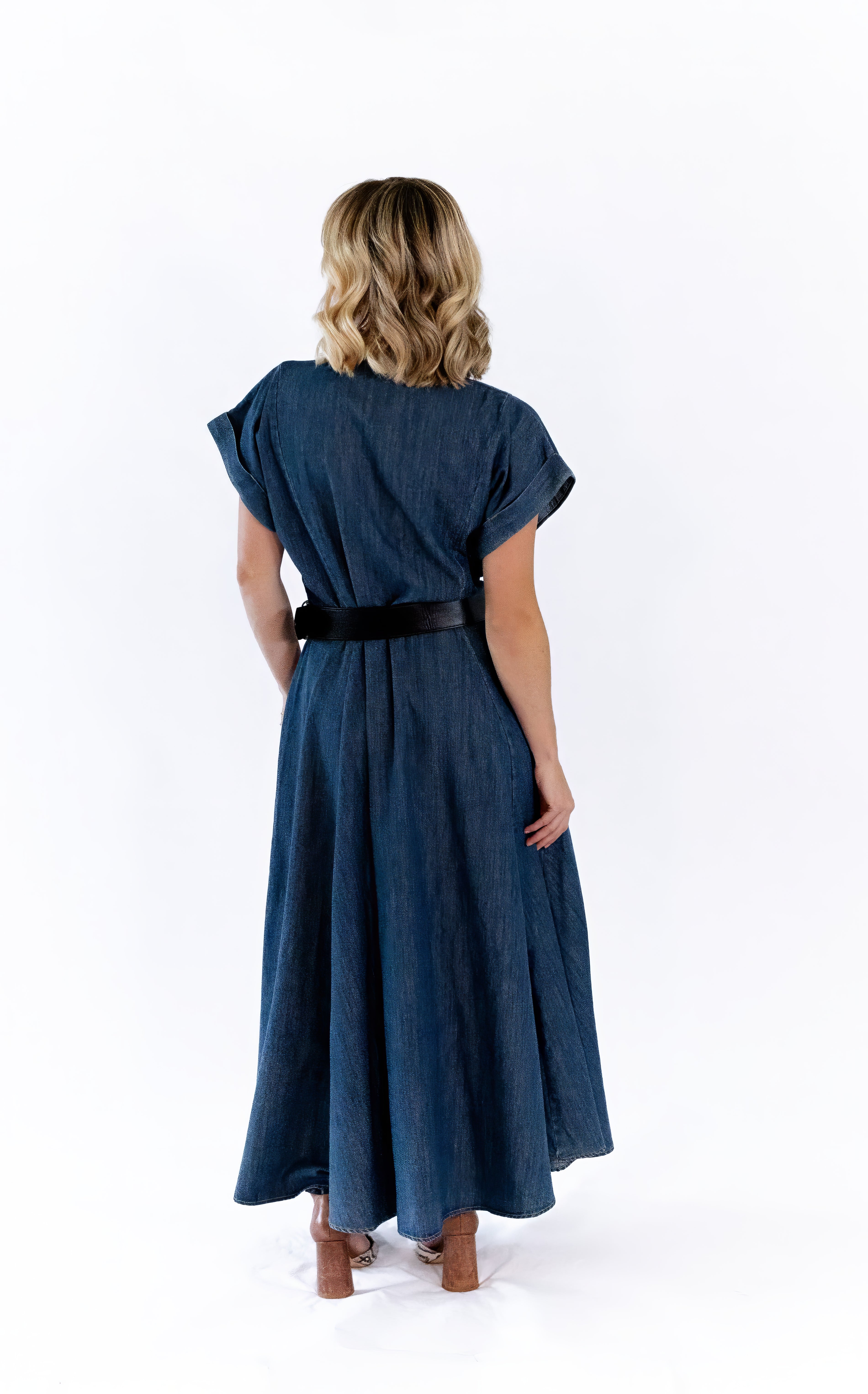 Marabele Belted Denim Dress