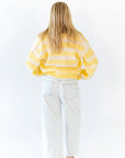 Haby Striped Button Up Cardigan