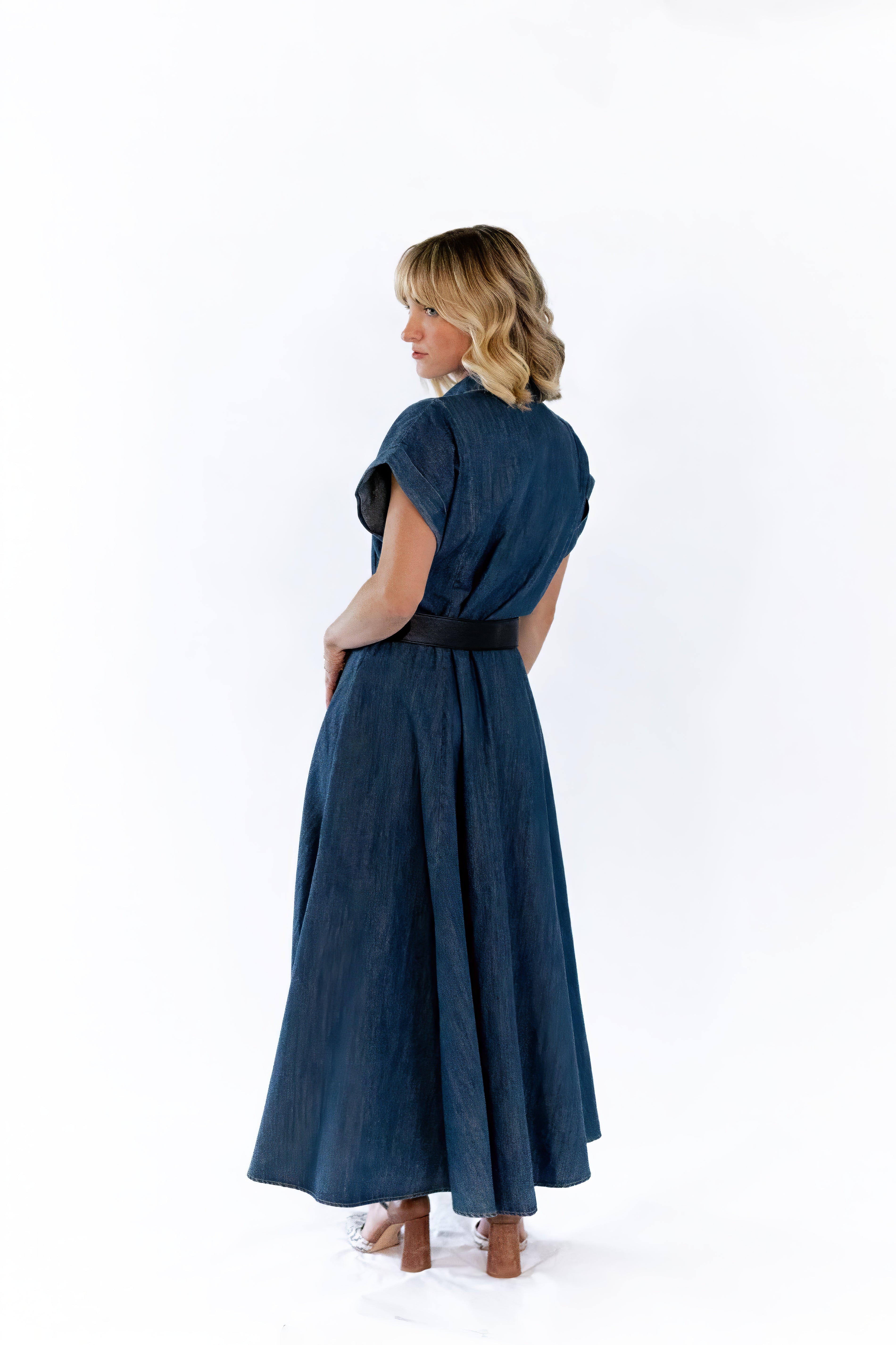 Marabele Belted Denim Dress