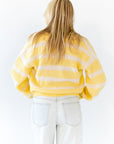 Haby Striped Button Up Cardigan