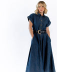 Marabele Belted Denim Dress