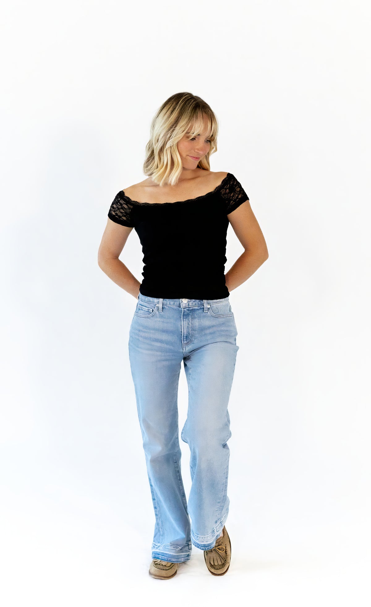 Blondie Lace Off-Shoulder Top