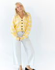 Haby Striped Button Up Cardigan