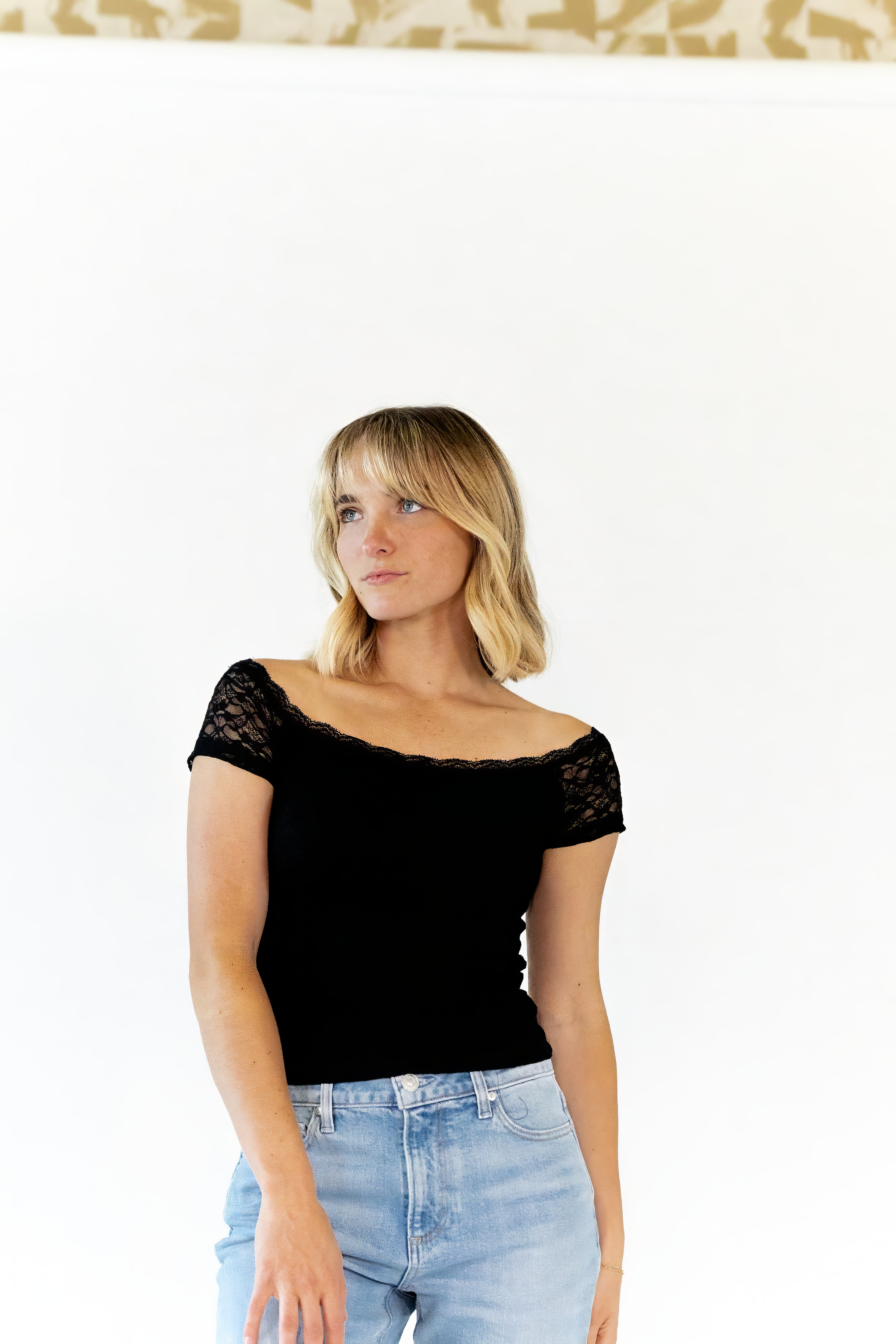 Blondie Lace Off-Shoulder Top