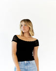 Blondie Lace Off-Shoulder Top