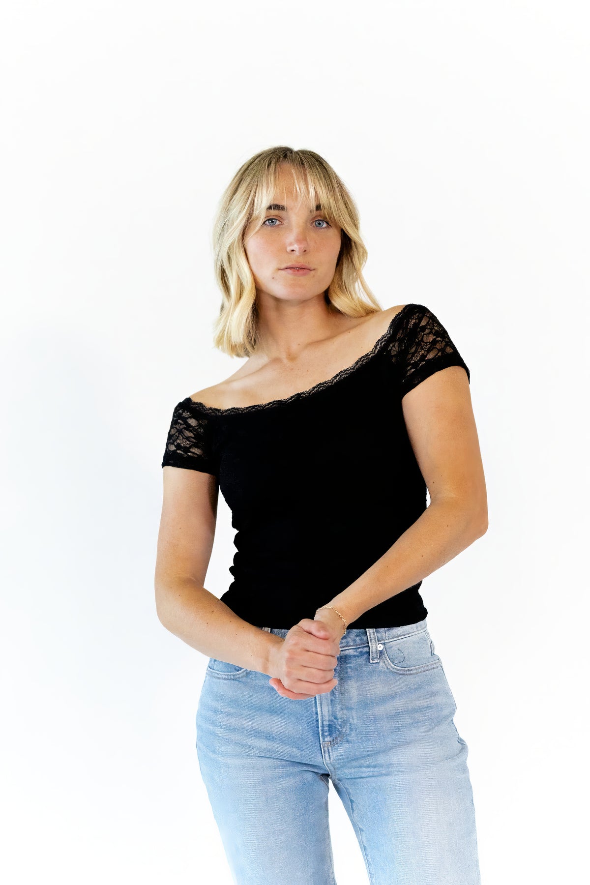 Blondie Lace Off-Shoulder Top