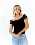 Blondie Lace Off-Shoulder Top