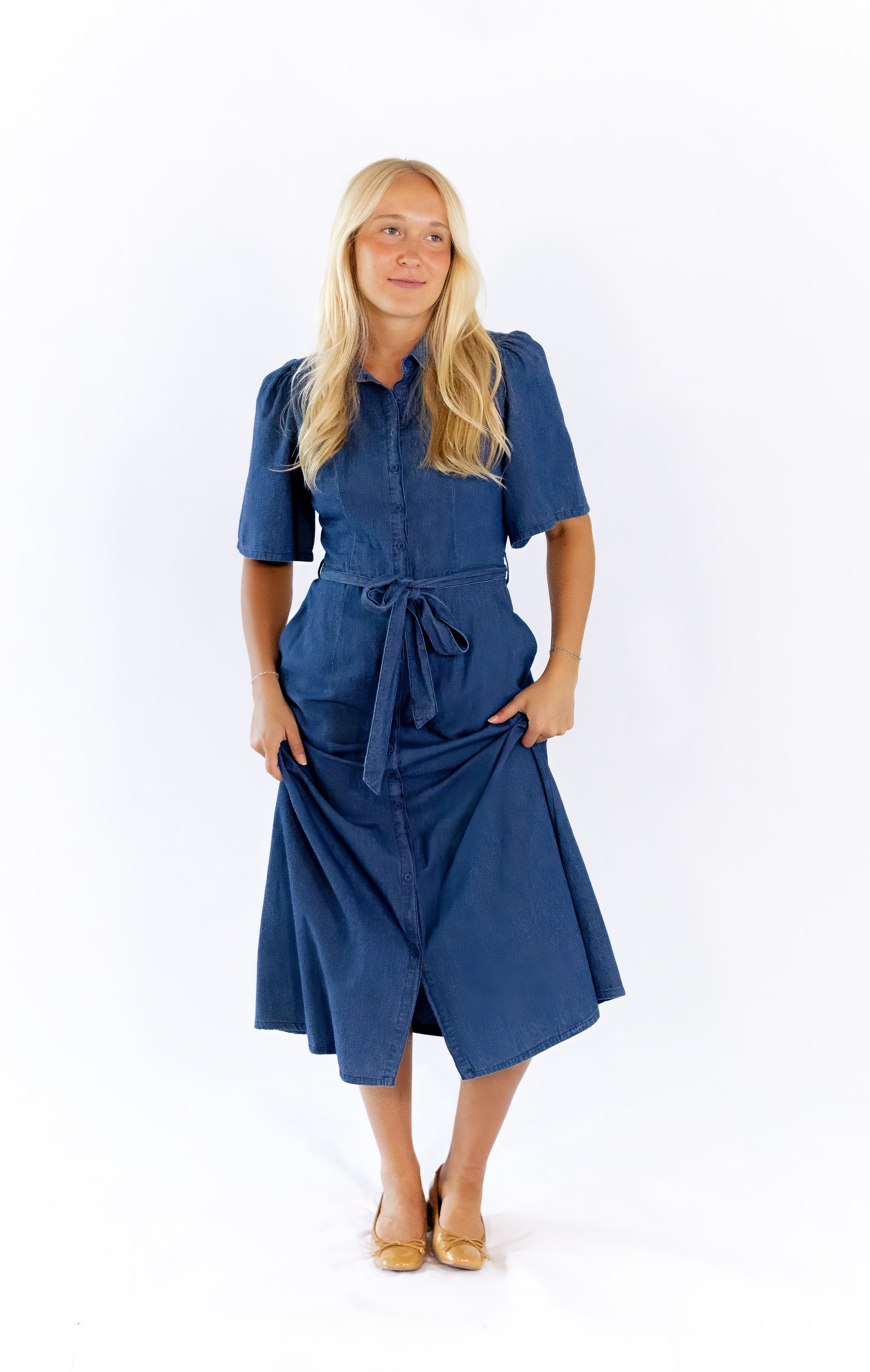 Marsa Button Down Denim Dress
