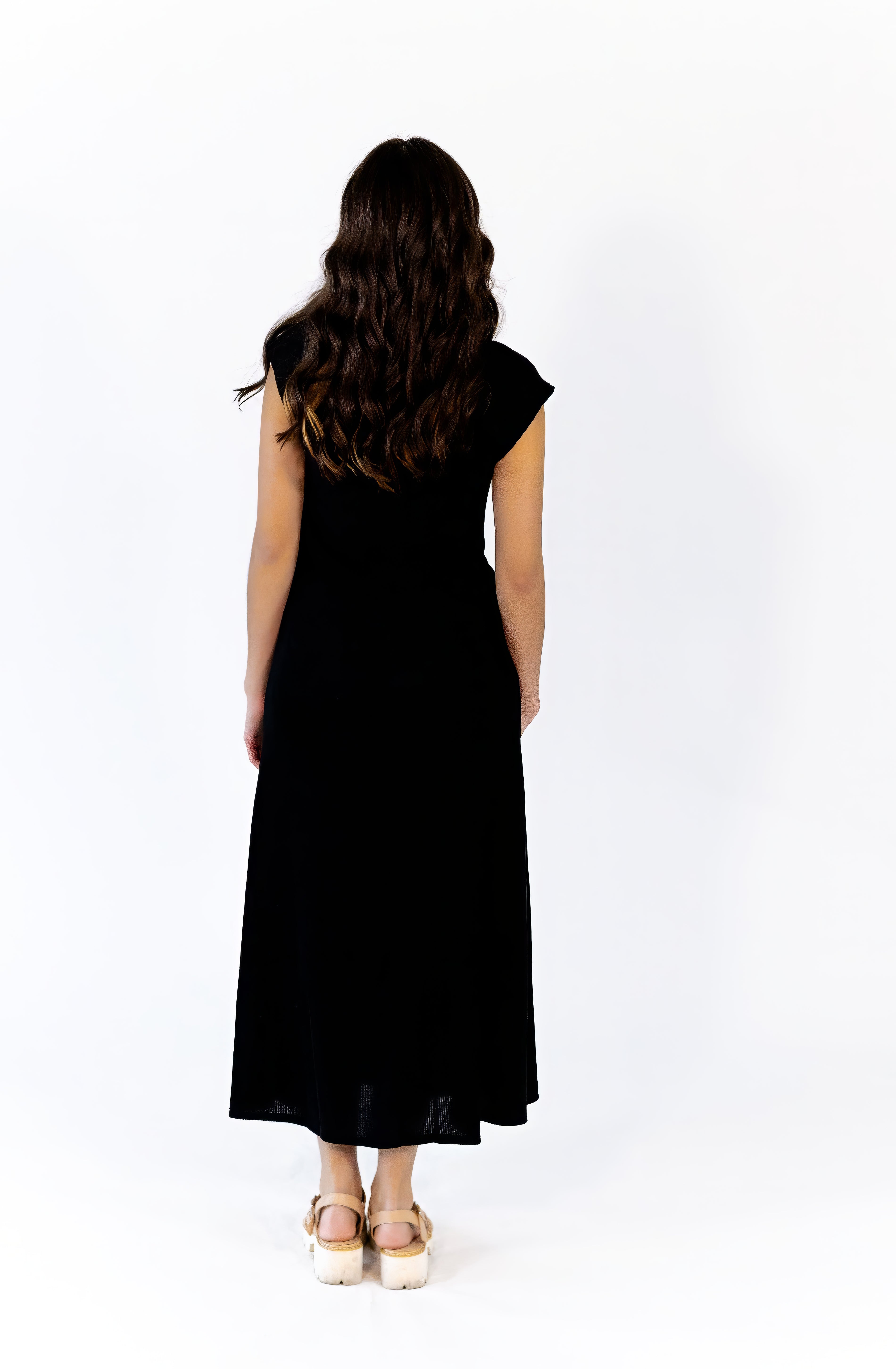 Beverly Ribbed Cap Sleeve Dress