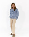 Jojo Ruched Denim Jacket