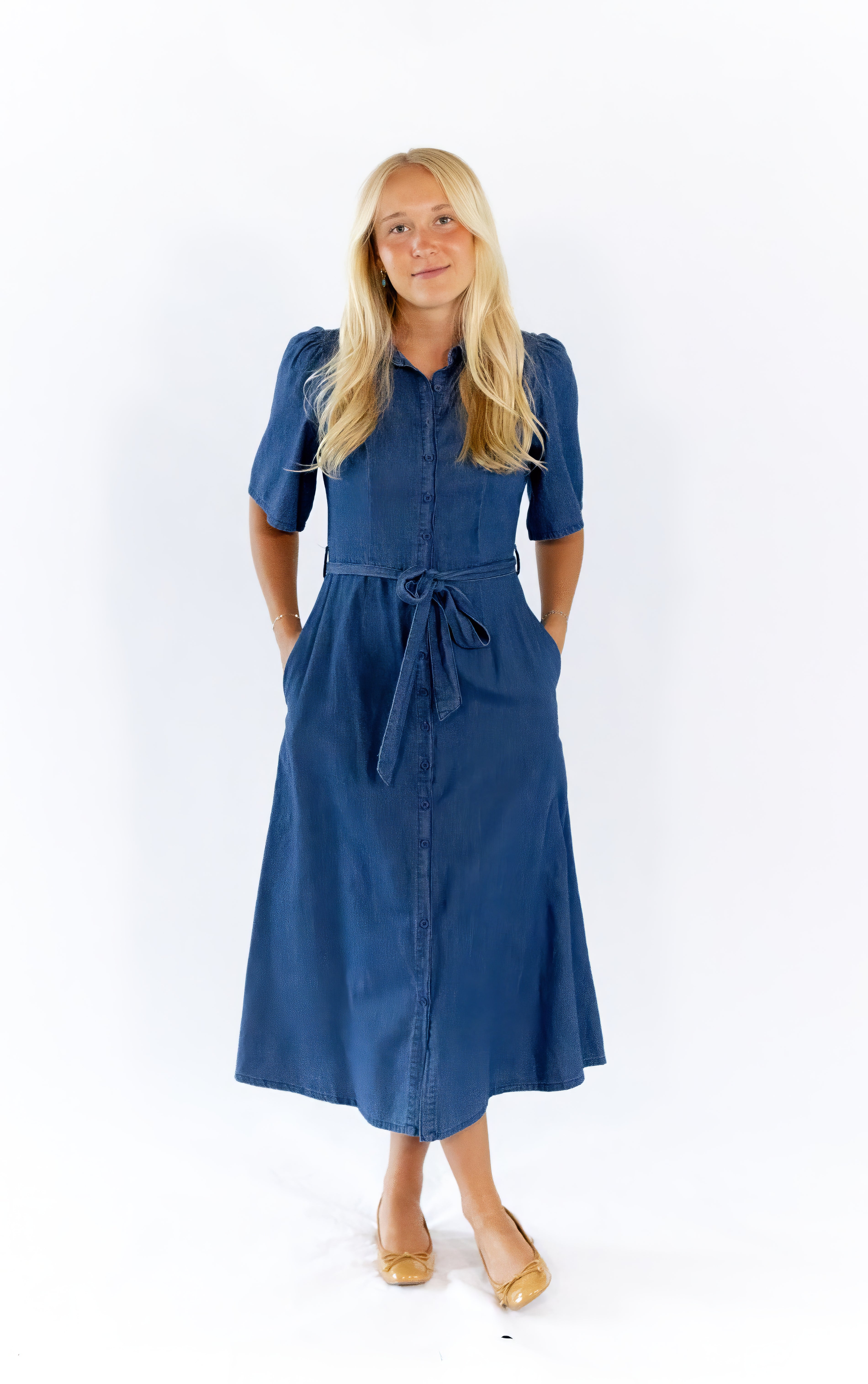 Marsa Button Down Denim Dress