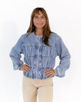 Jojo Ruched Denim Jacket