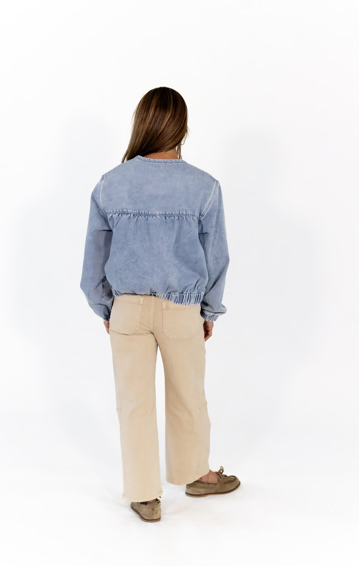 Jojo Ruched Denim Jacket