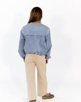 Jojo Ruched Denim Jacket