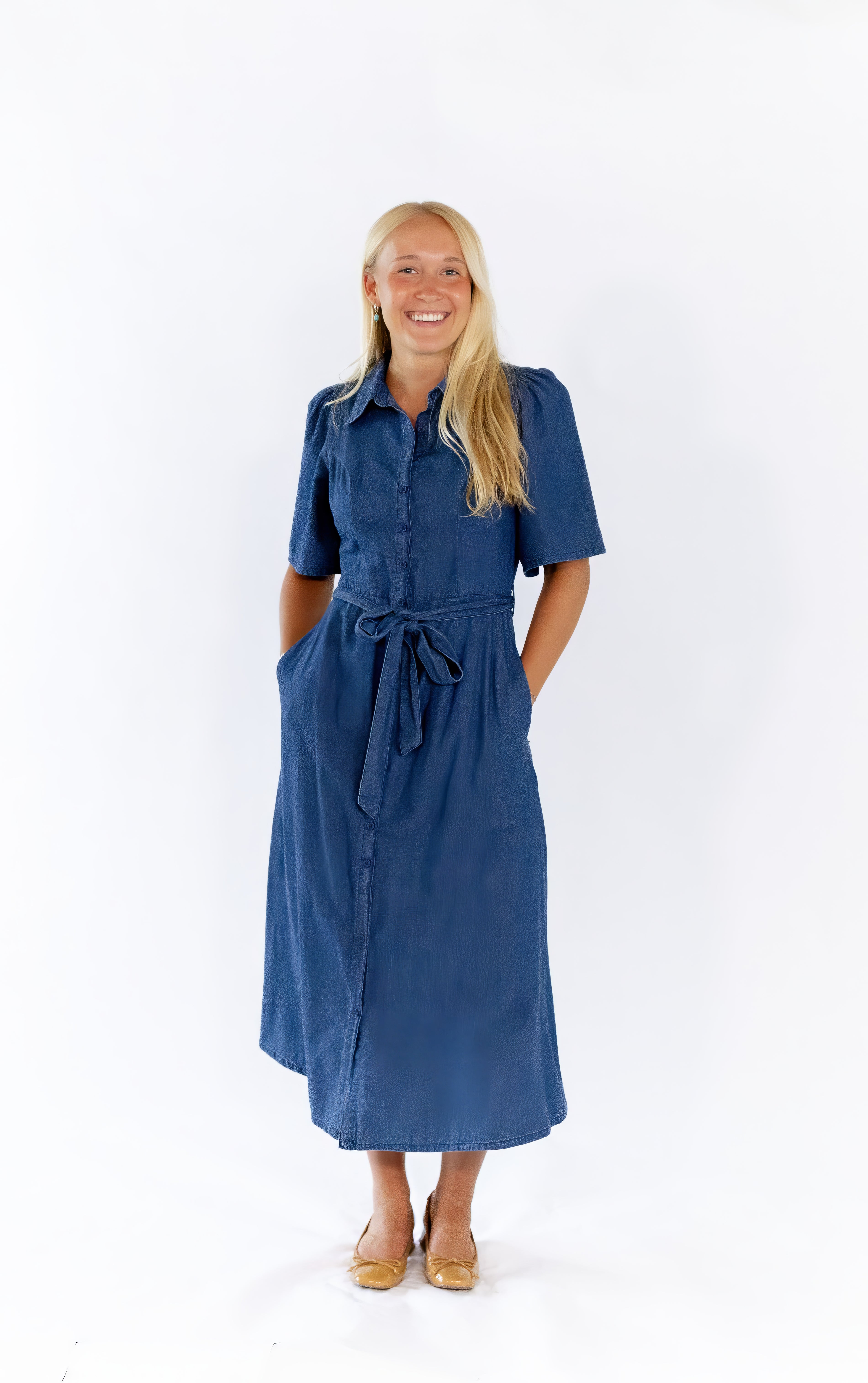 Marsa Button Down Denim Dress