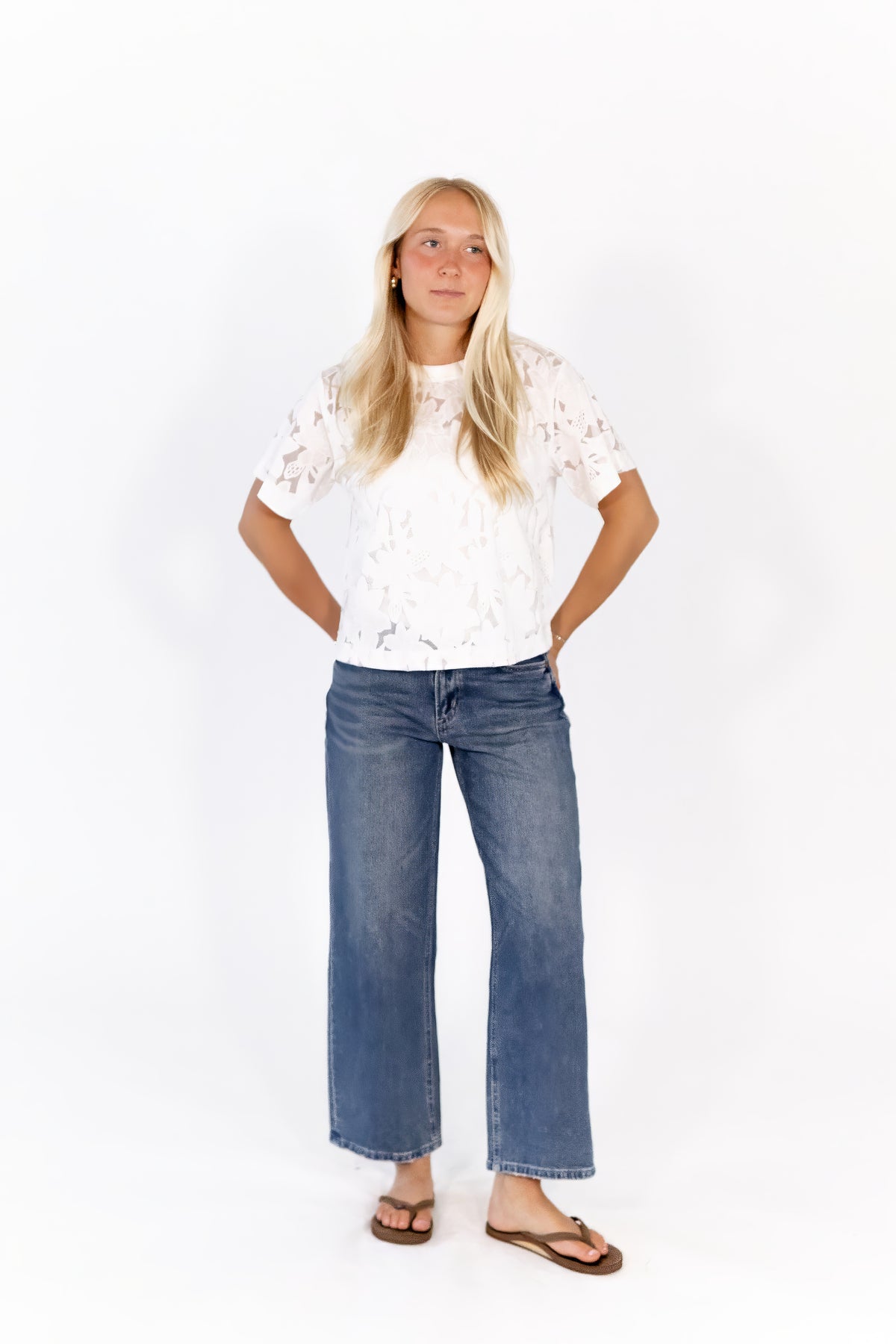 Helen Sheer Lace Tee