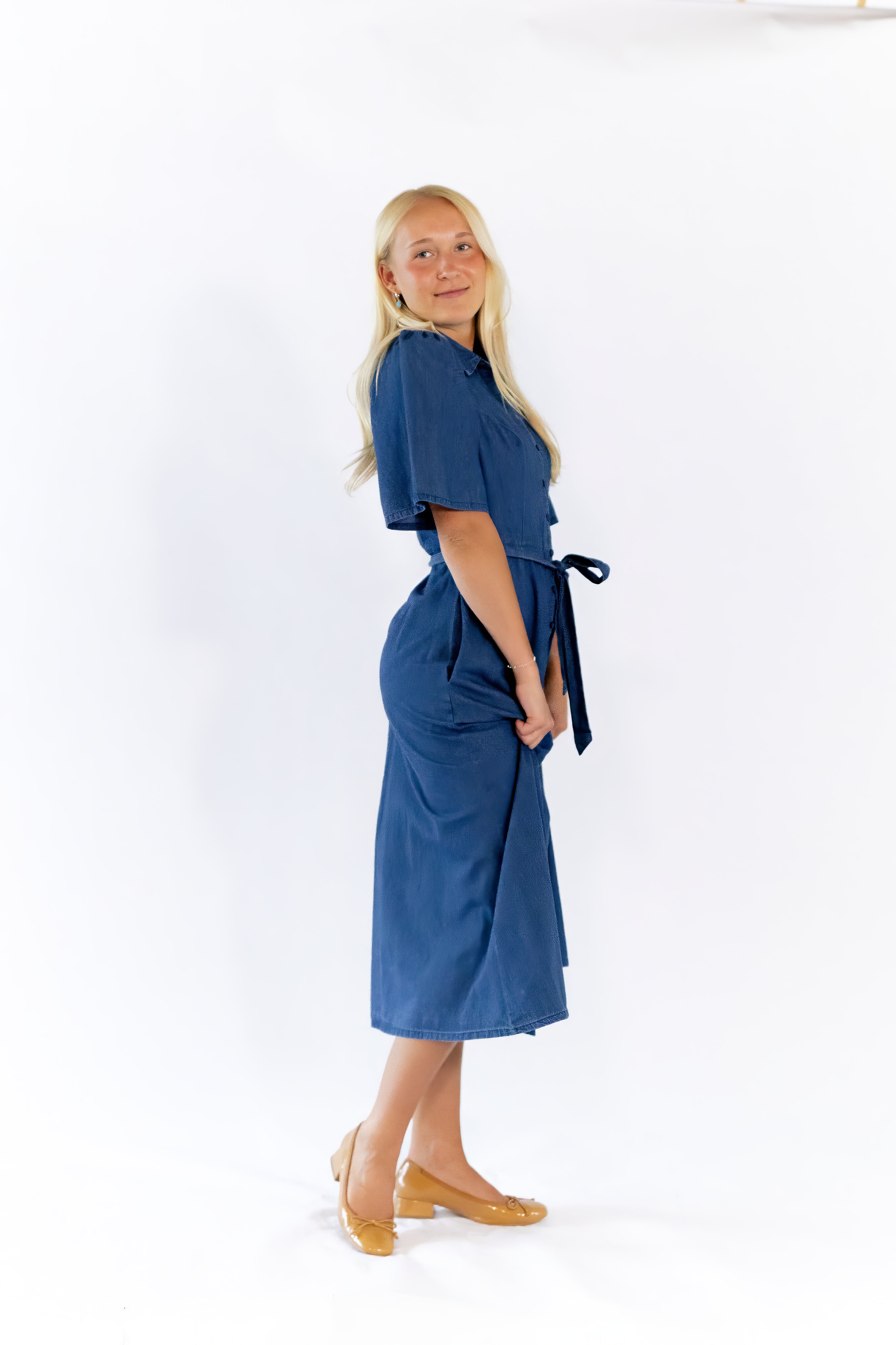 Marsa Button Down Denim Dress