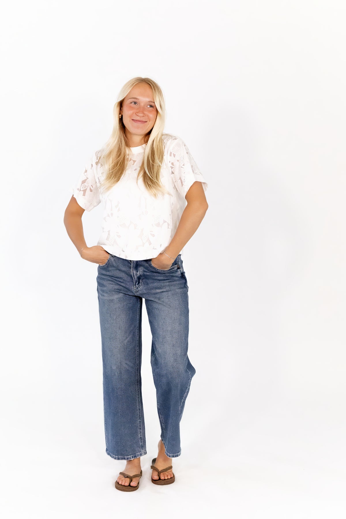 Helen Sheer Lace Tee
