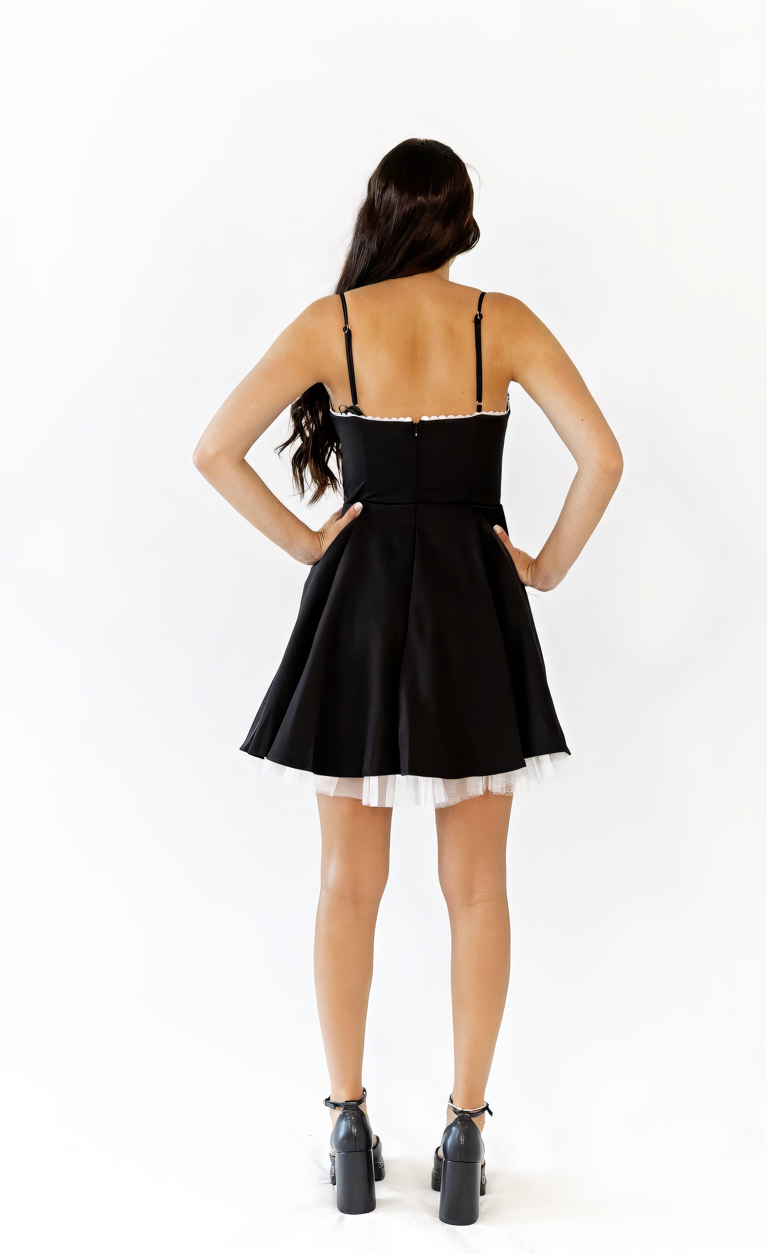 Falke Lace Trim Mini Dress