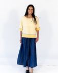 Shoshanna Yoke Detail Skirt