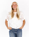 Helen Sheer Lace Tee