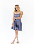 Alyna Glitter Mini Dress · Navy