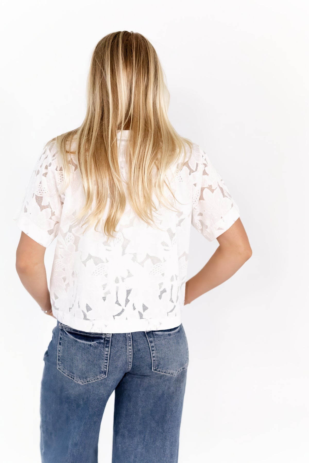 Helen Sheer Lace Tee