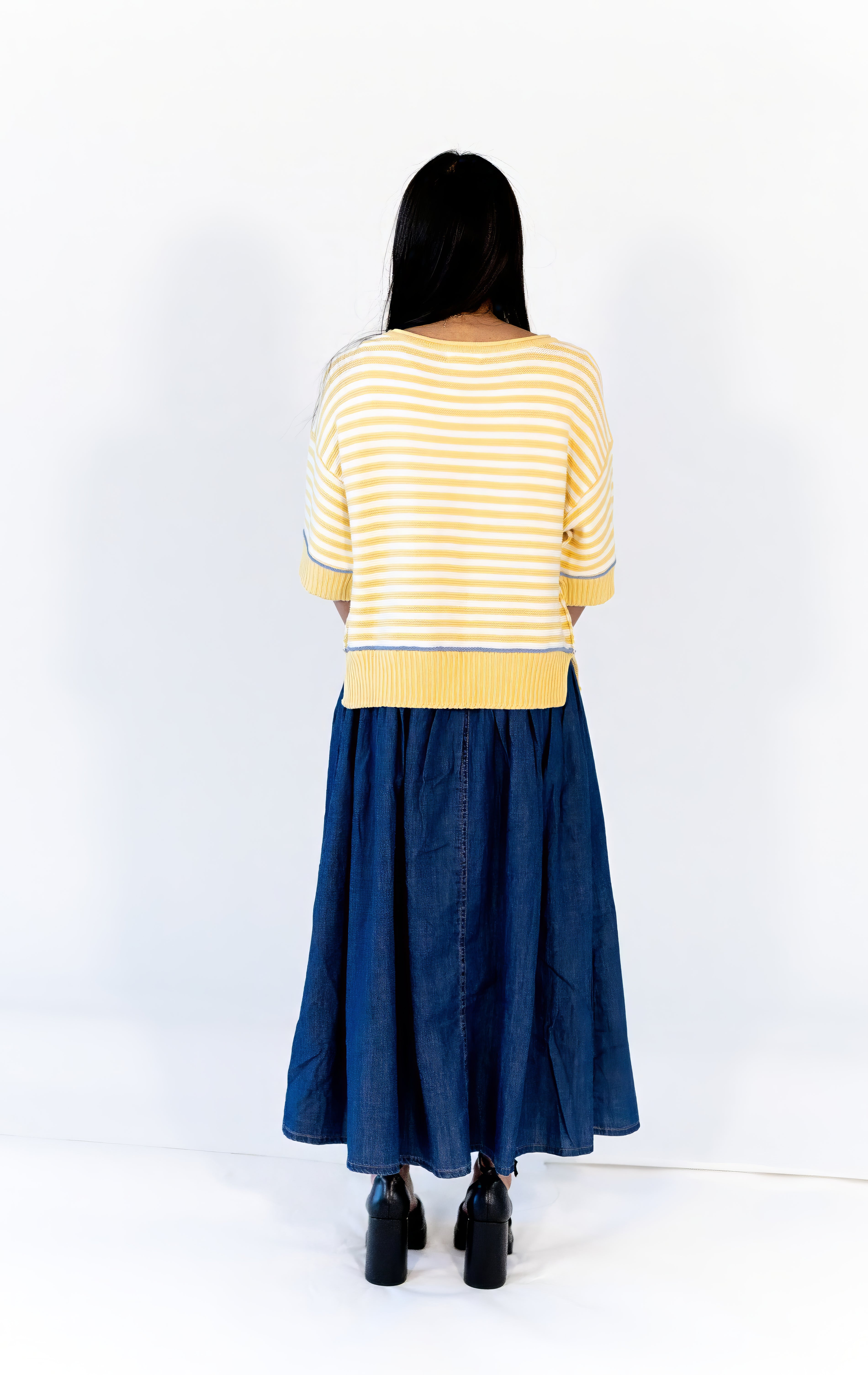Shoshanna Yoke Detail Skirt