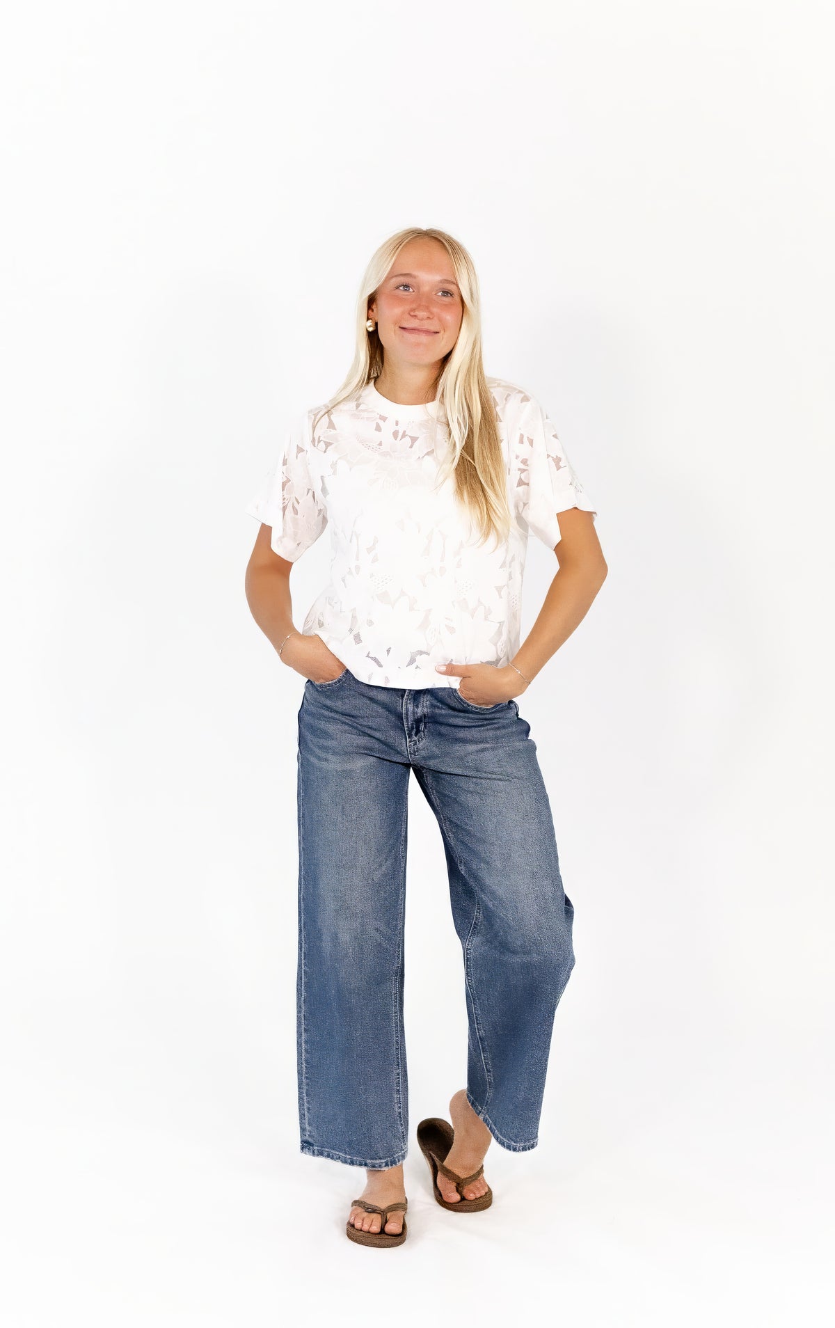 Helen Sheer Lace Tee