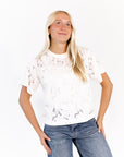 Helen Sheer Lace Tee