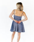Alyna Glitter Mini Dress · Navy