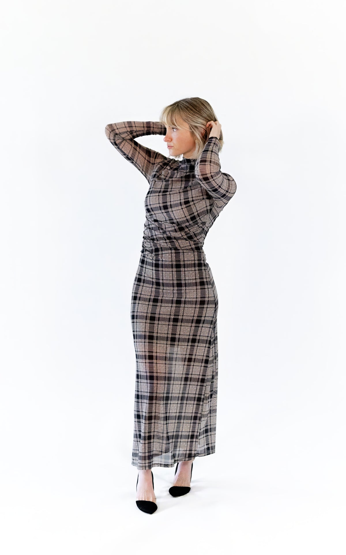 Dawn Plaid Mesh Dess