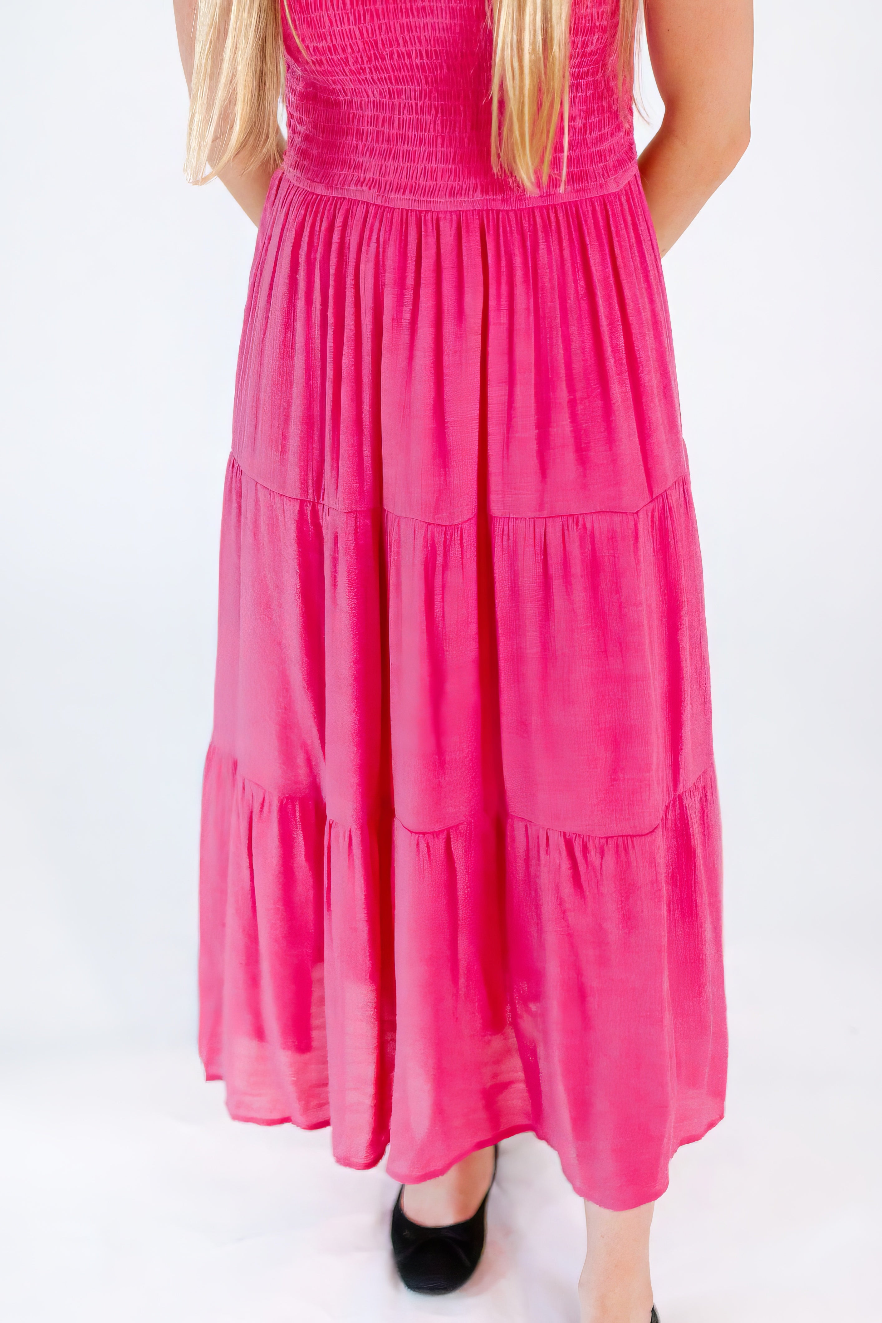 Alina Smocked Midi Dress
