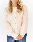 Tabby Heart Button Cardigan