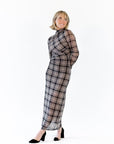 Dawn Plaid Mesh Dess