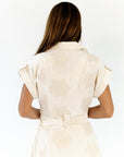 Castile Textured Cream Dress