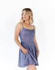 Alyna Glitter Mini Dress · Navy