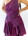 Maxwell Iridescent One Shoulder Mini