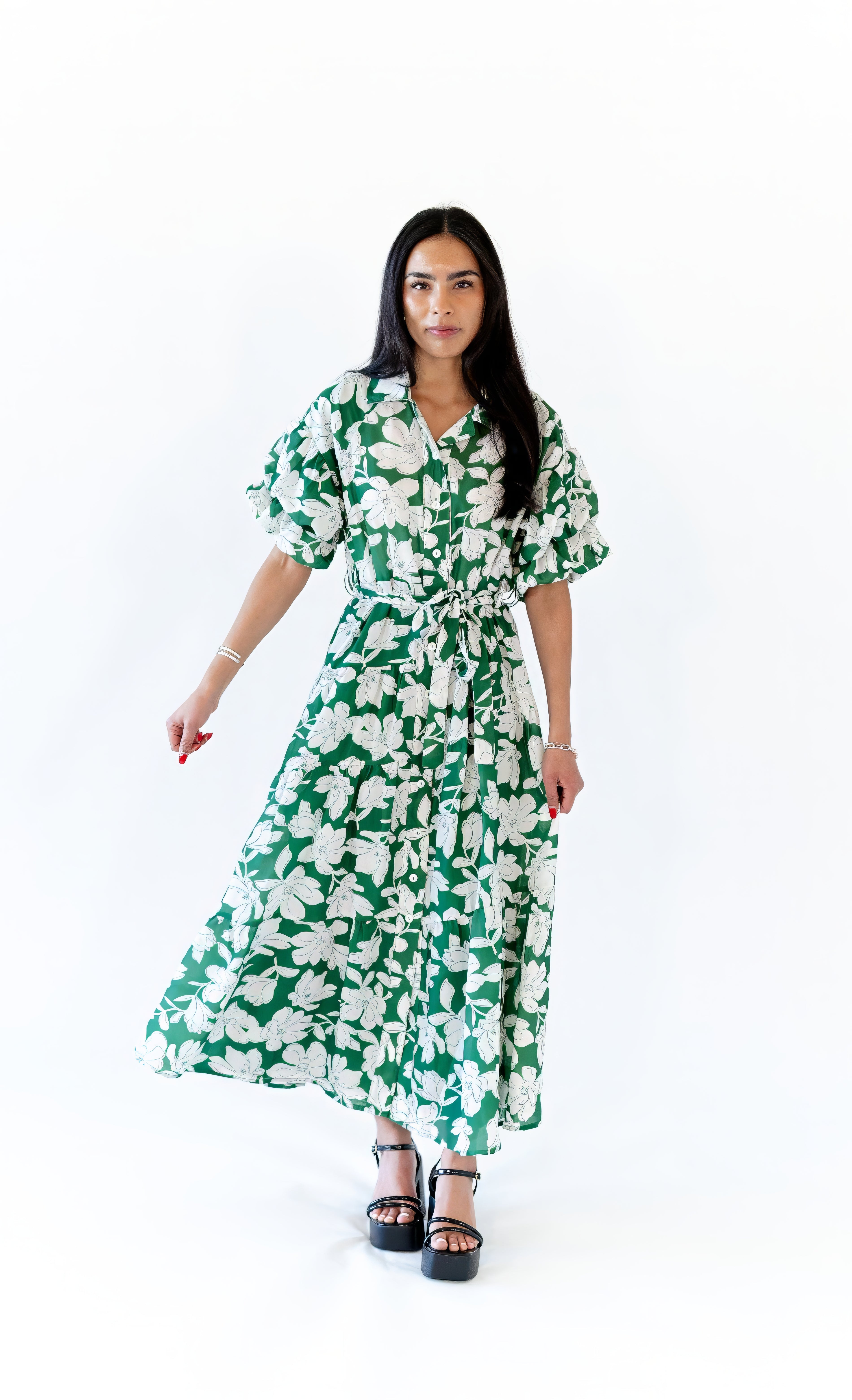 Eden Floral Shirt Dress