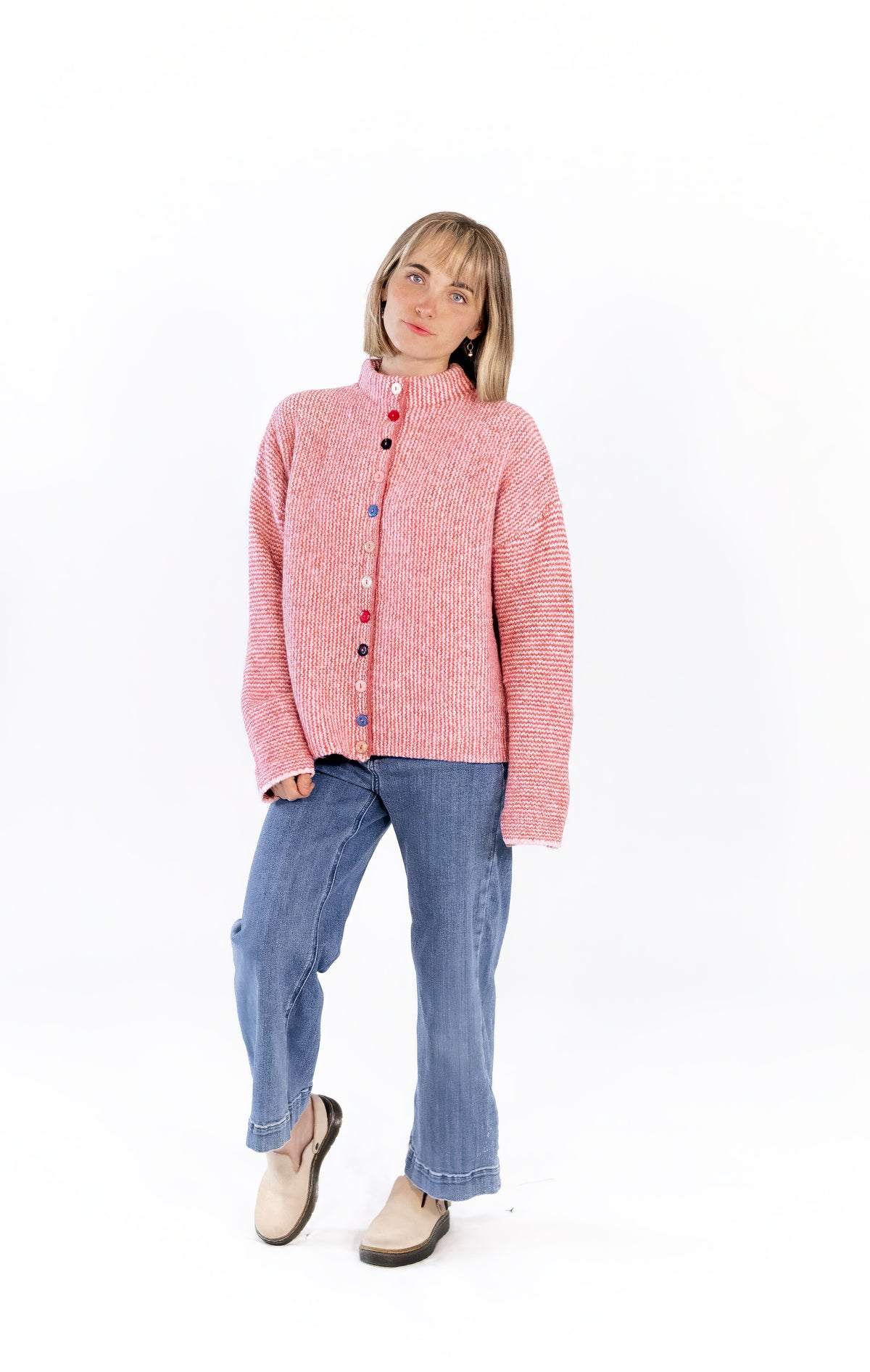 Camilla Mixed Button Sweater