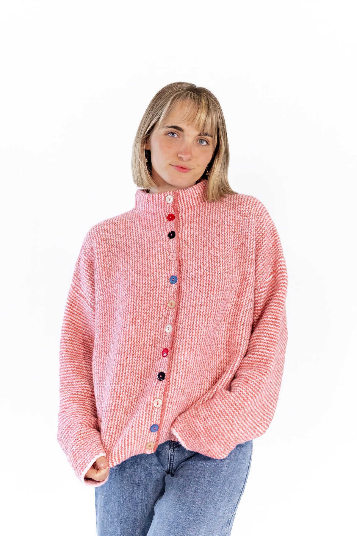Camilla Mixed Button Sweater