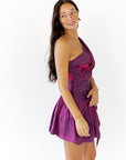Maxwell Iridescent One Shoulder Mini