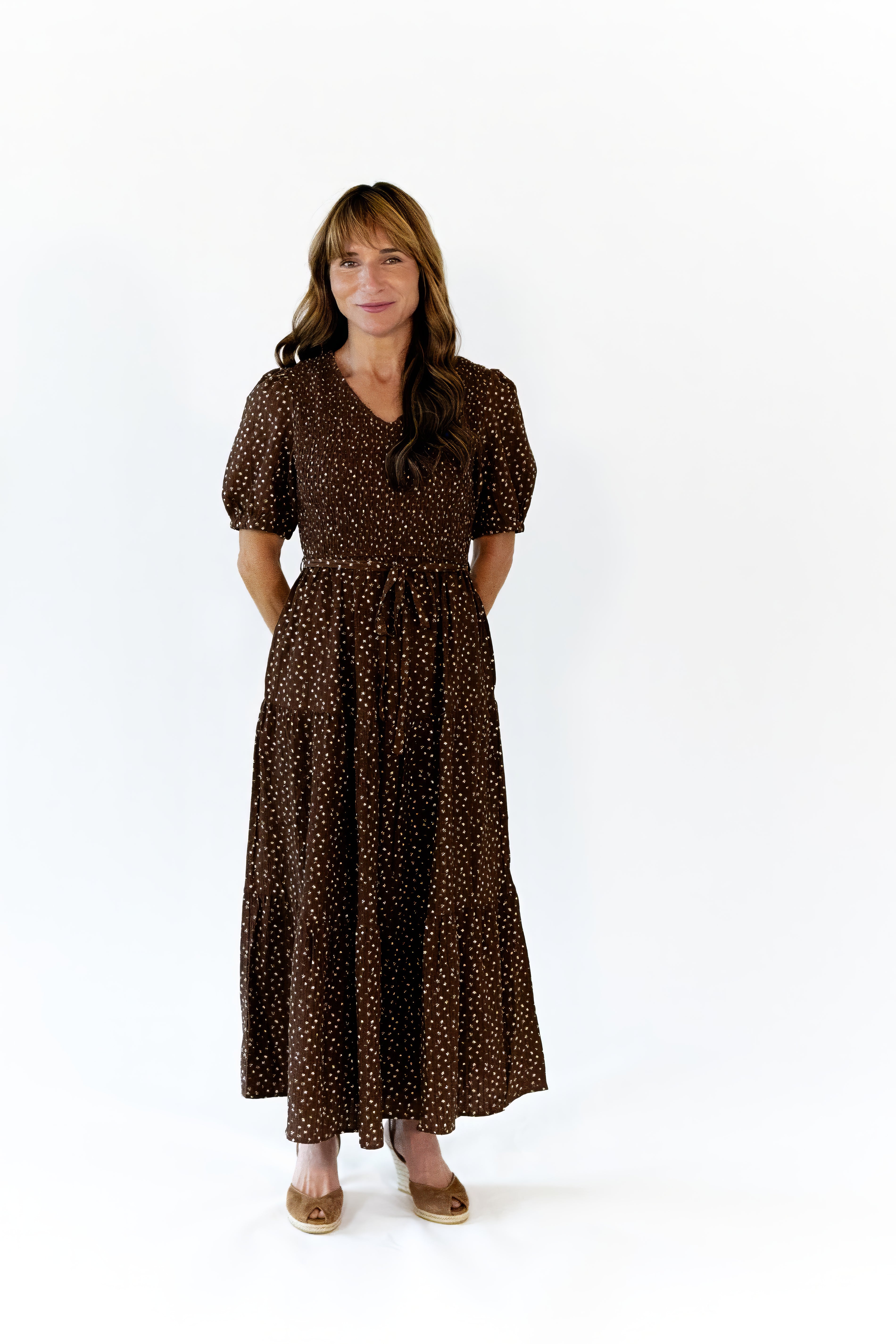 Nicole Floral Smocked Dress
